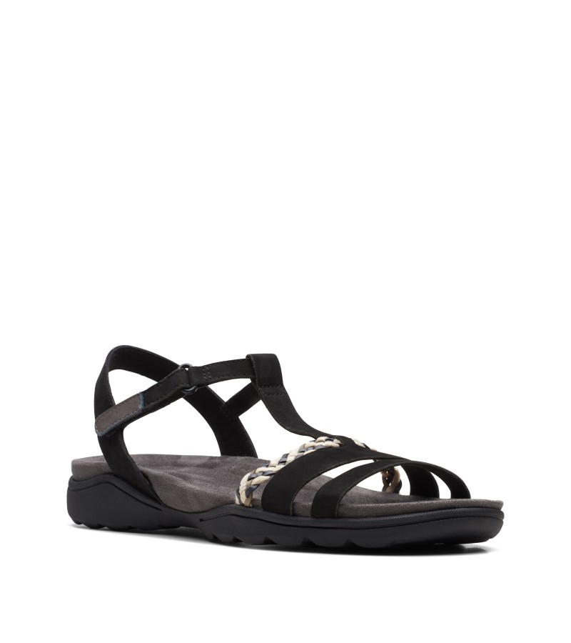 Clarks - Amanda Tealite Black Nubuck