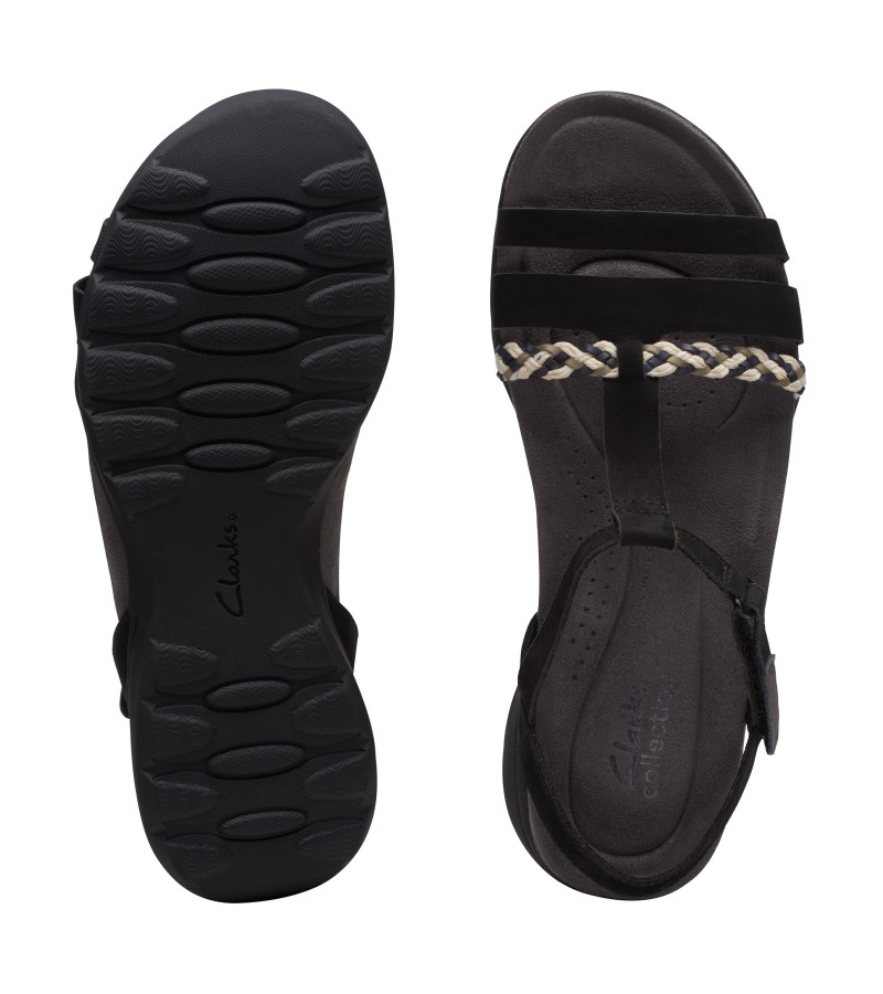 Clarks - Amanda Tealite Black Nubuck