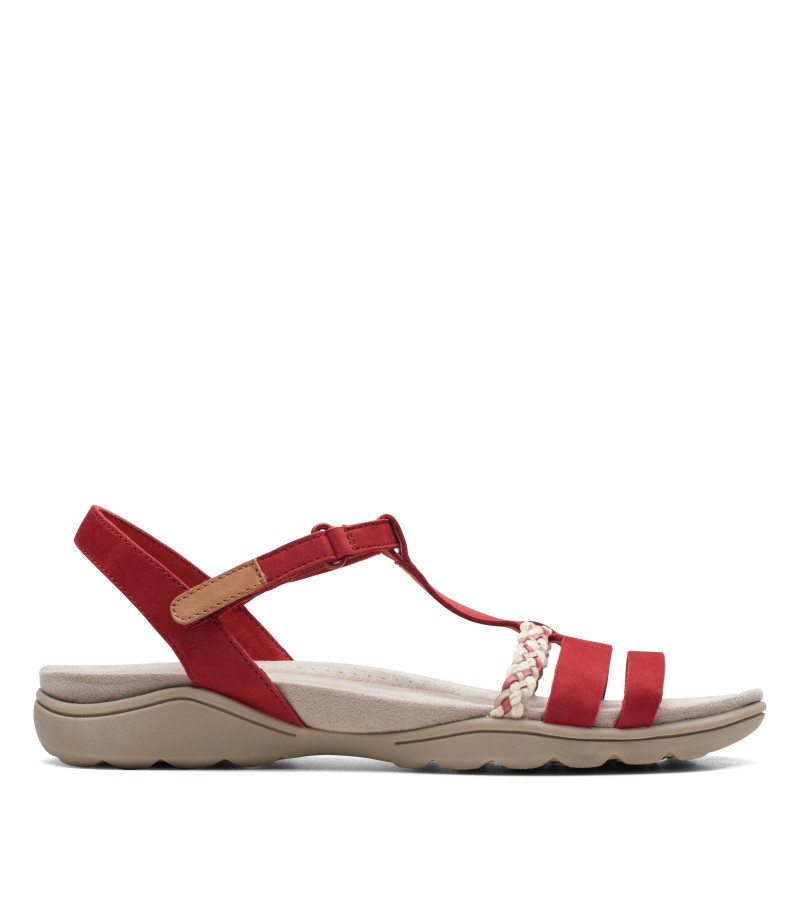 Clarks - Amanda Tealite Red Nubuck