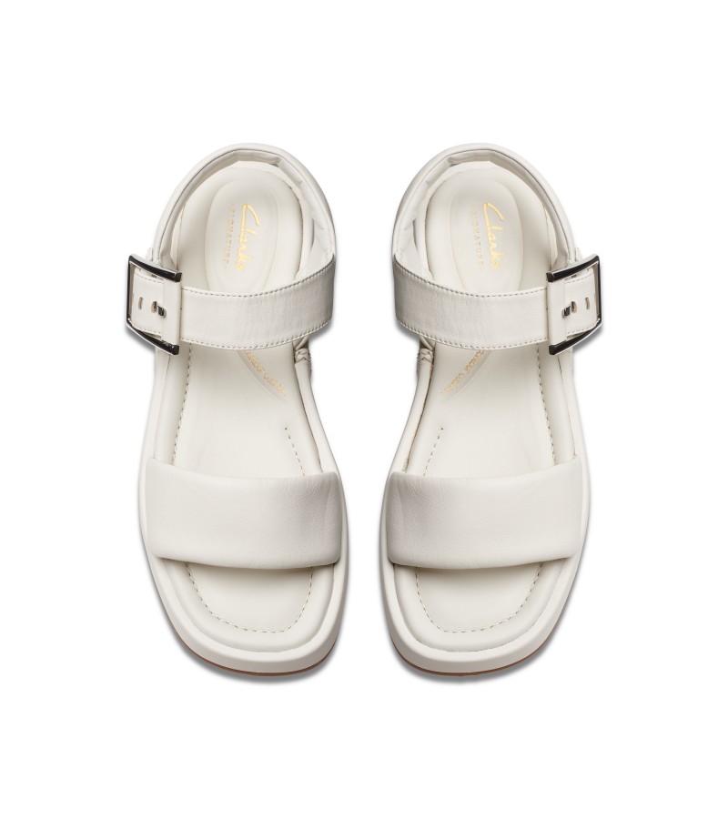 Clarks - Alda Strap Off White Leather