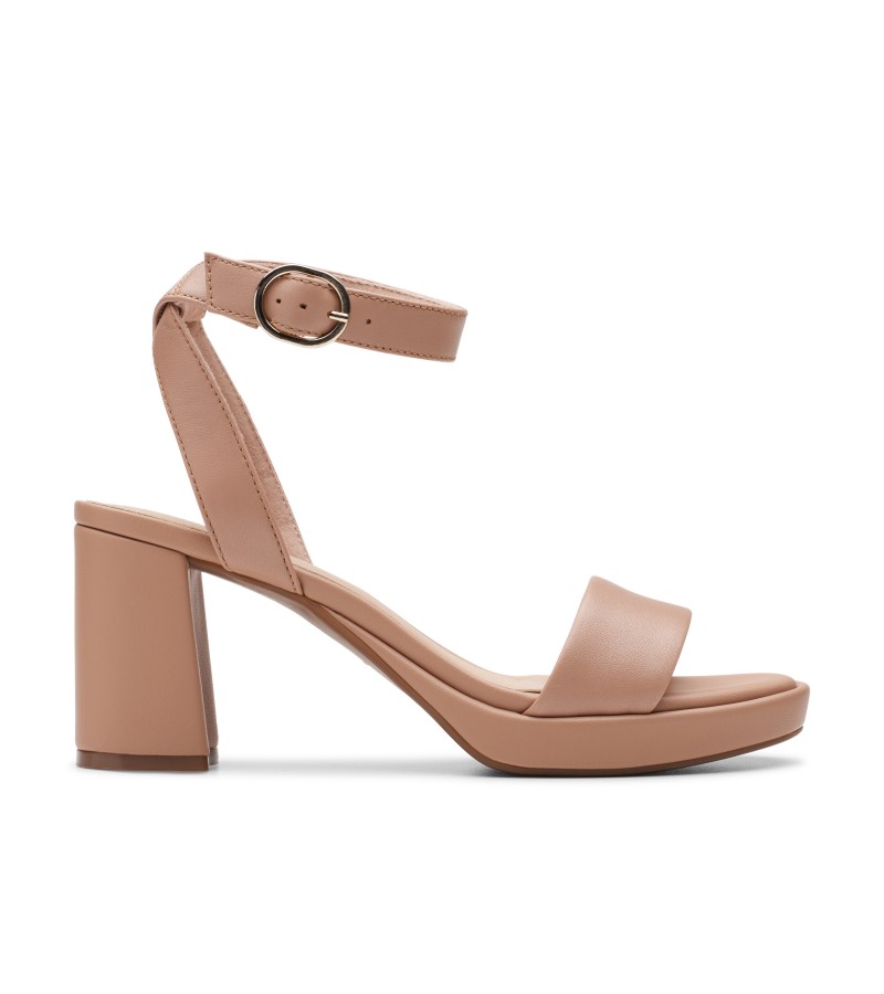 Clarks - AmbyrLyn Bay Warm Beige Leather