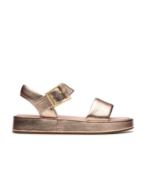 Clarks - Alda Strap Copper Metallic Leather Clarks - Alda Strap Copper Metallic Leather