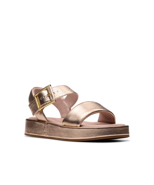 Clarks - Alda Strap Copper Metallic Leather Clarks - Alda Strap Copper Metallic Leather
