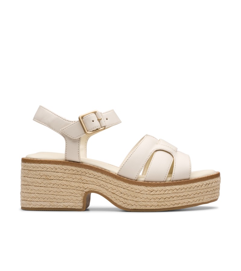 Clarks - Coledale Strap Cream Leather