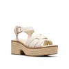Clarks - Coledale Strap Cream Leather
