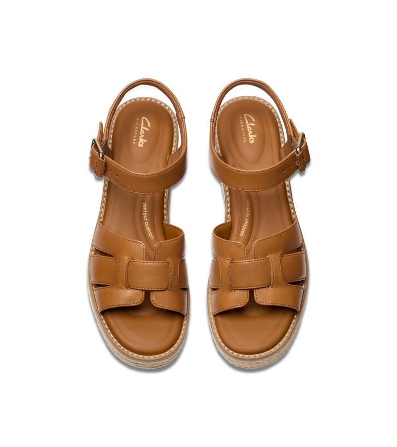 Clarks - Coledale Strap Tan Leather