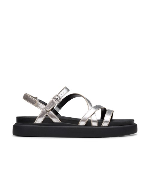 Clarks - Aristella Rose Silver Metallic Leather Clarks - Aristella Rose Silver Metallic Leather
