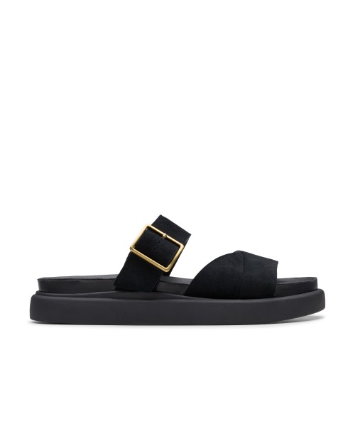 Clarks - Aristella Mule Black Suede Clarks - Aristella Mule Black Suede