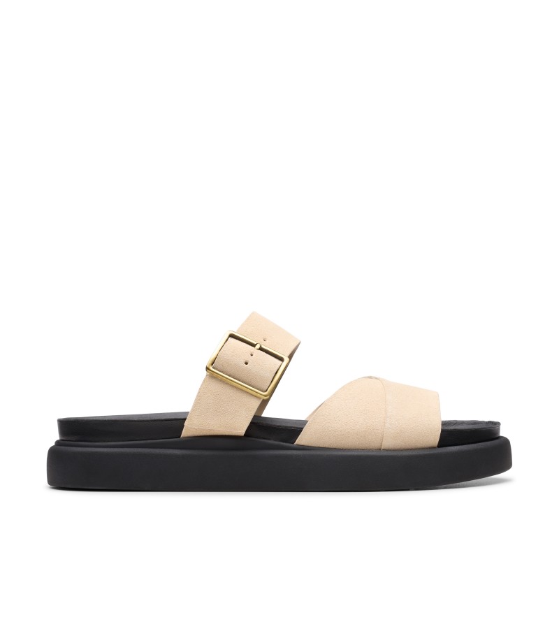 Clarks - Aristella Mule Ecru Suede