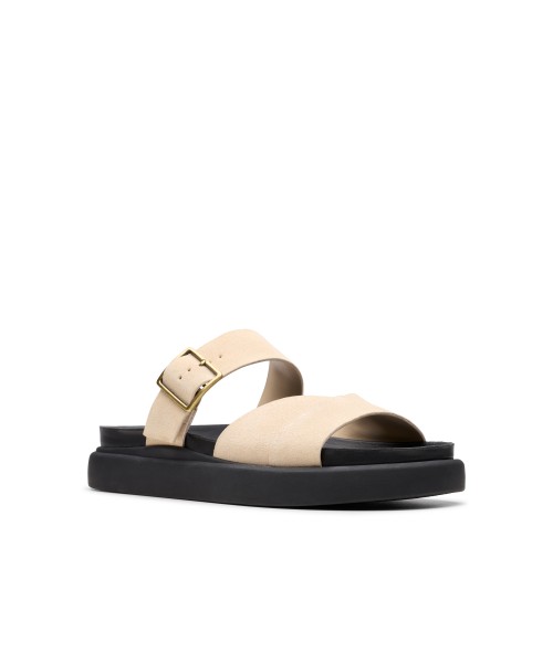 Clarks - Aristella Mule Ecru Suede Clarks - Aristella Mule Ecru Suede