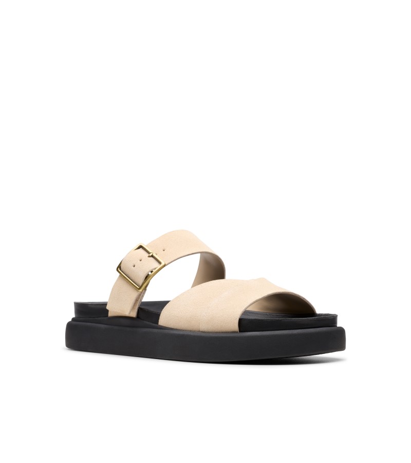 Clarks - Aristella Mule Ecru Suede