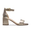 Clarks - Ezoria Mae Champagne Interest Leather