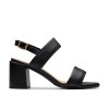 Clarks - Ezoria Sling Black Interest Leather