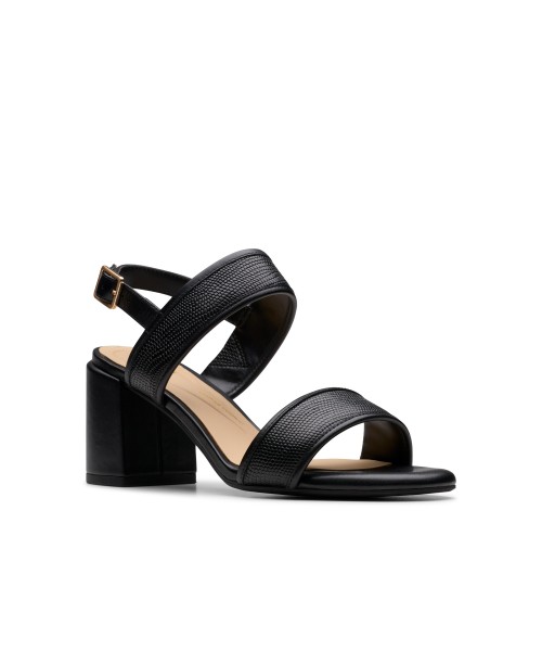 Clarks - Ezoria Sling Black Interest Leather Clarks - Ezoria Sling Black Interest Leather