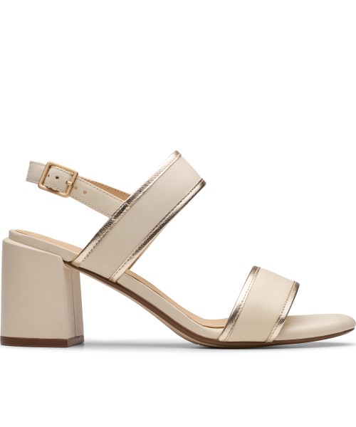 Clarks - Ezoria Sling Cream Multi Leather