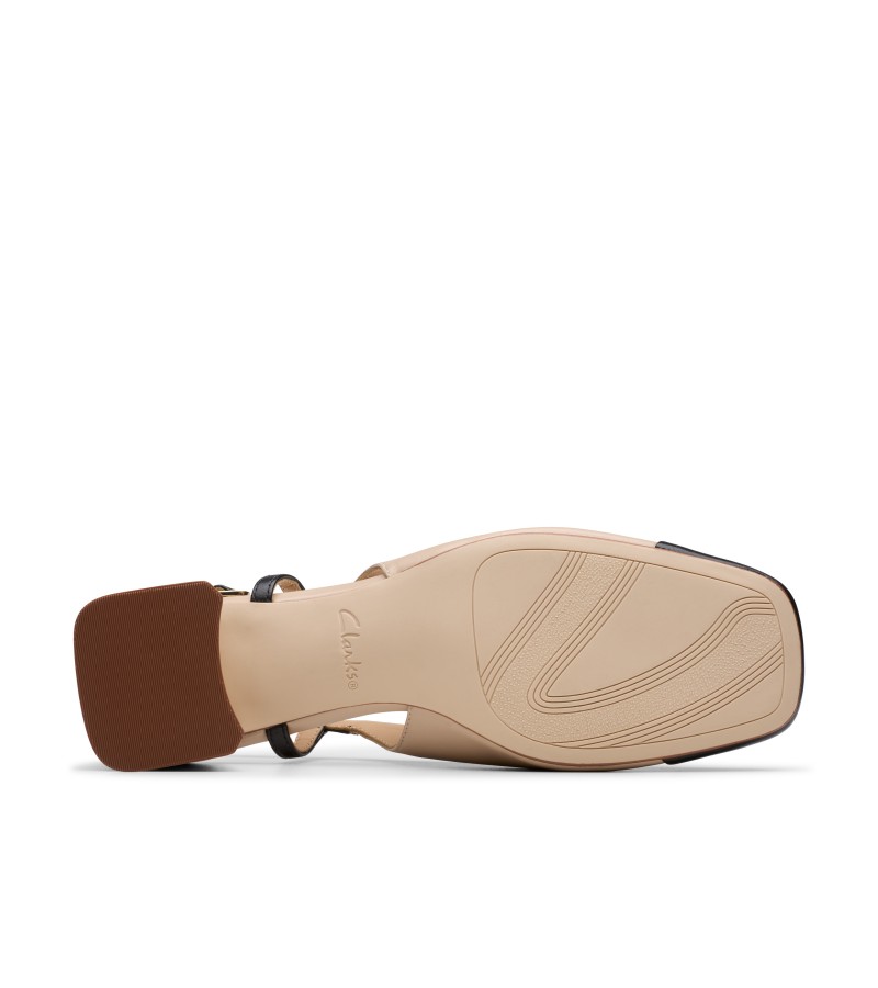 Clarks - Nyta45 Sling Sand Combi Leather