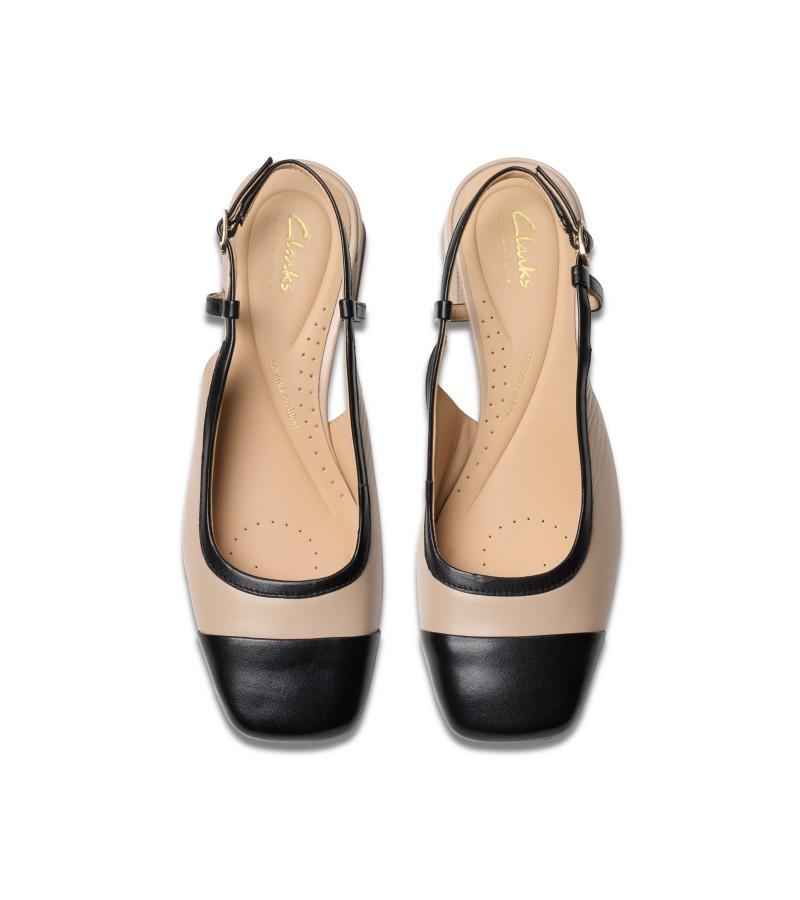 Clarks - Nyta45 Sling Sand Combi Leather