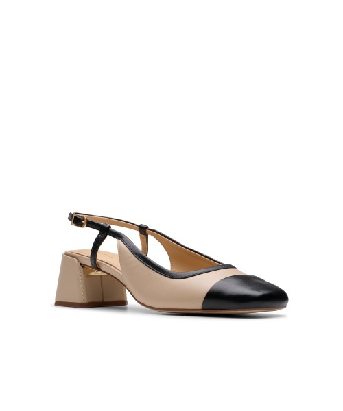 Clarks - Nyta45 Sling Sand Combi Leather Clarks - Nyta45 Sling Sand Combi Leather
