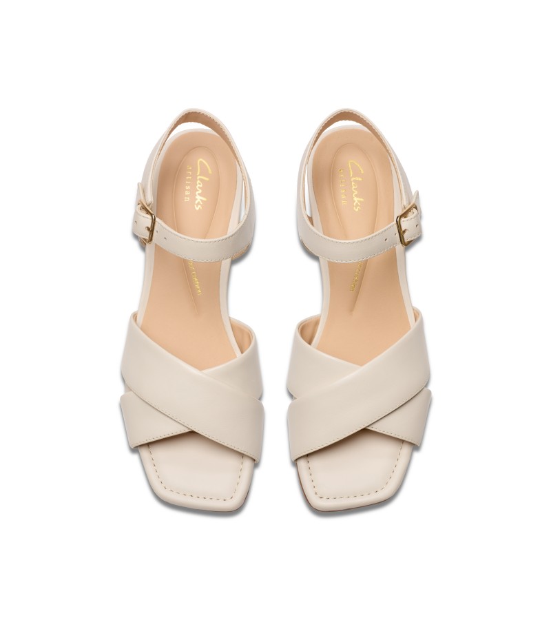 Clarks - Serina35 Cross Cream Leather