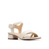 Clarks - Serina35 Cross Cream Leather