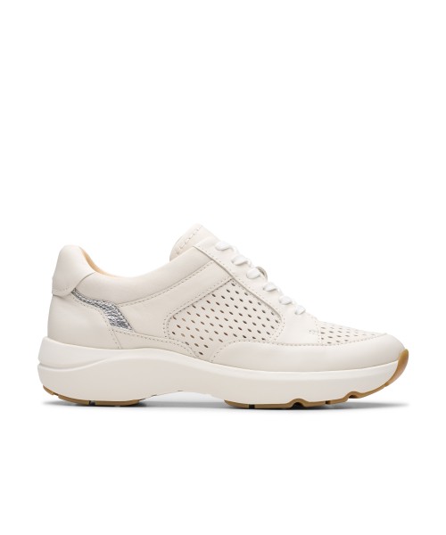 Clarks - Tivoli Walk Off White Combi Leather Clarks - Tivoli Walk Off White Combi Leather