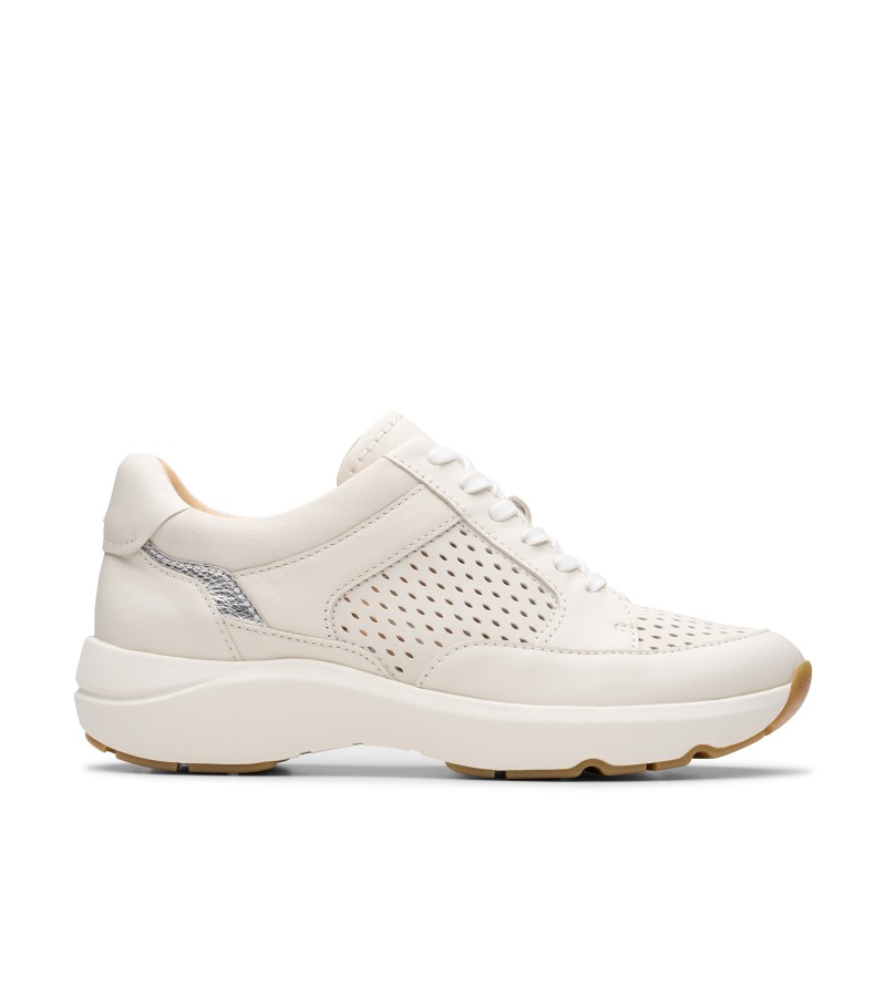Clarks - Tivoli Walk Off White Combi Leather