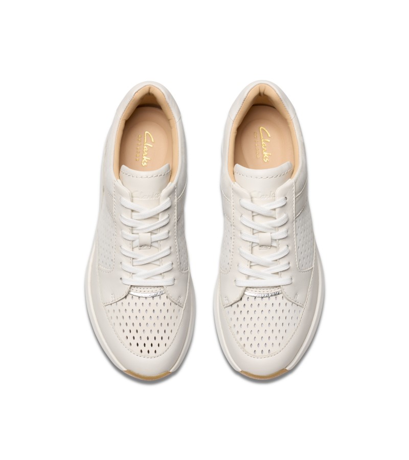 Clarks - Tivoli Walk Off White Combi Leather