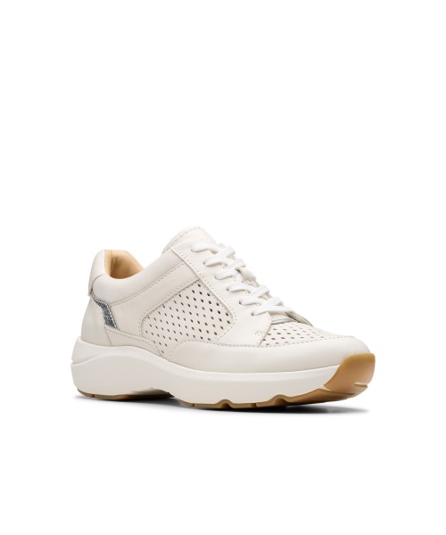 Clarks - Tivoli Walk Off White Combi Leather Clarks - Tivoli Walk Off White Combi Leather