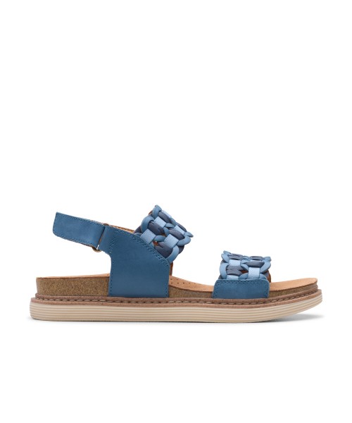 Clarks - Arwell Glide Blue Combi Leather Clarks - Arwell Glide Blue Combi Leather