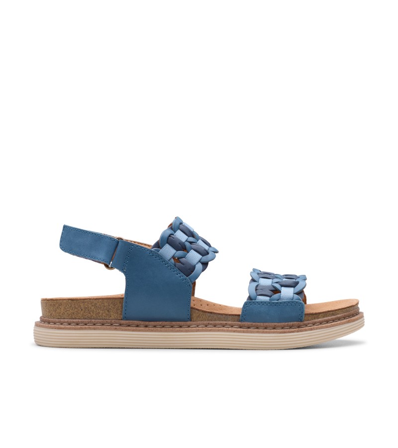 Clarks - Arwell Glide Blue Combi Leather