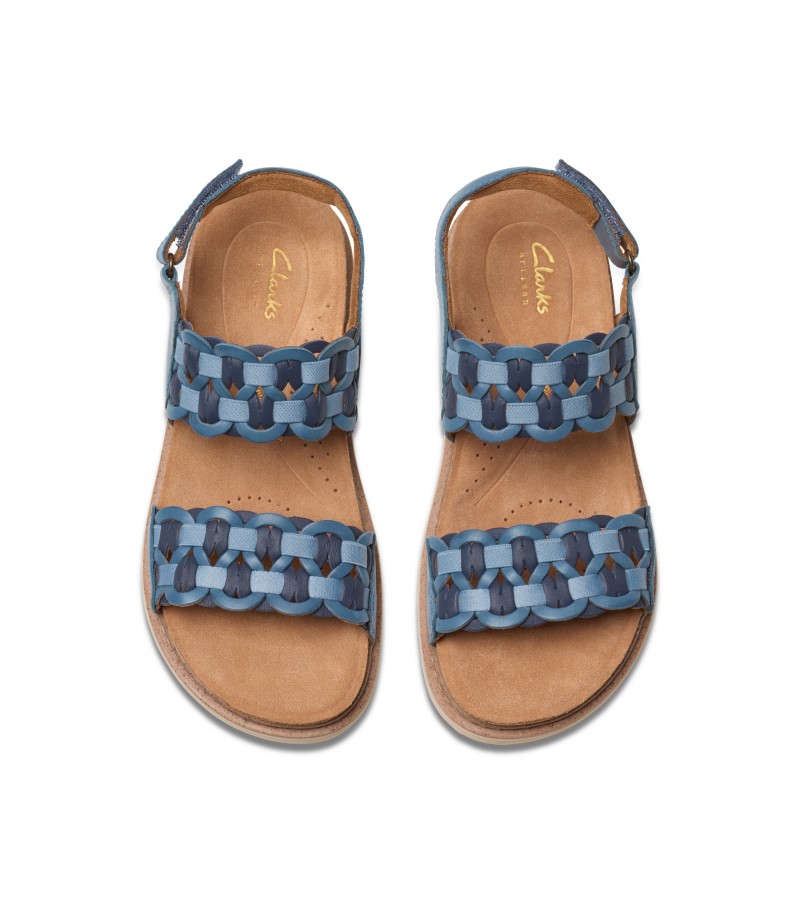 Clarks - Arwell Glide Blue Combi Leather