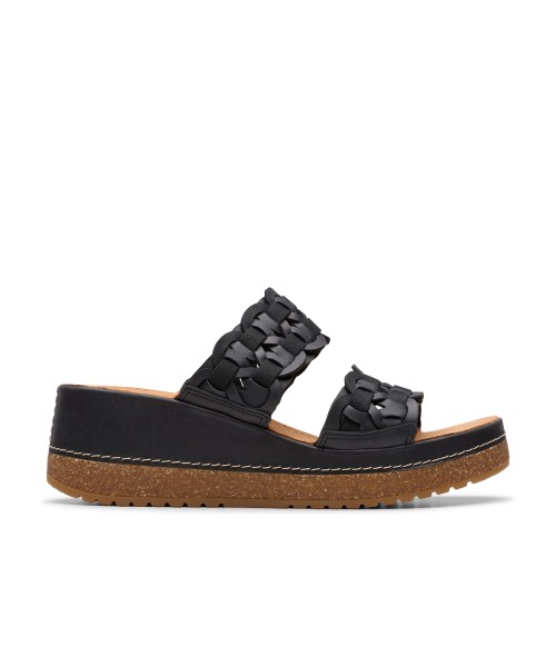 Clarks - Kassanda Mule Black Combi Leather Clarks - Kassanda Mule Black Combi Leather