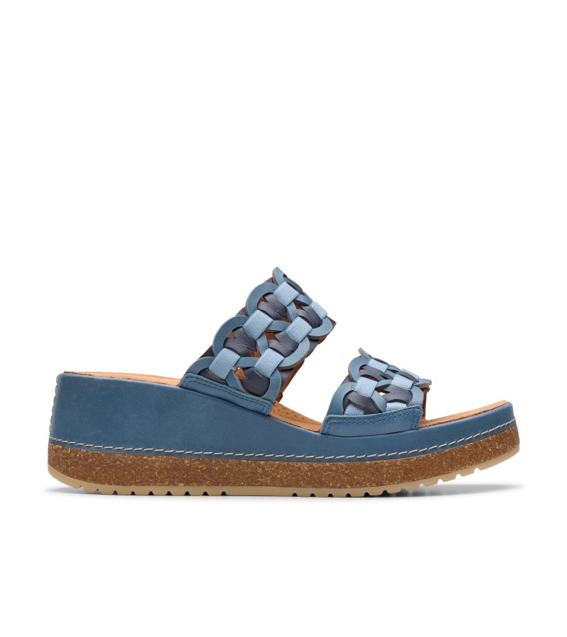 Clarks - Kassanda Mule Blue Combi Leather