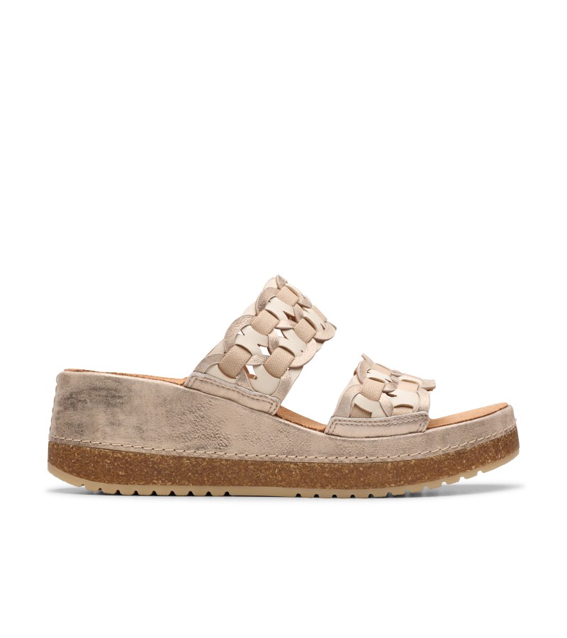 Clarks - Kassanda Mule Metallic Combi Leather