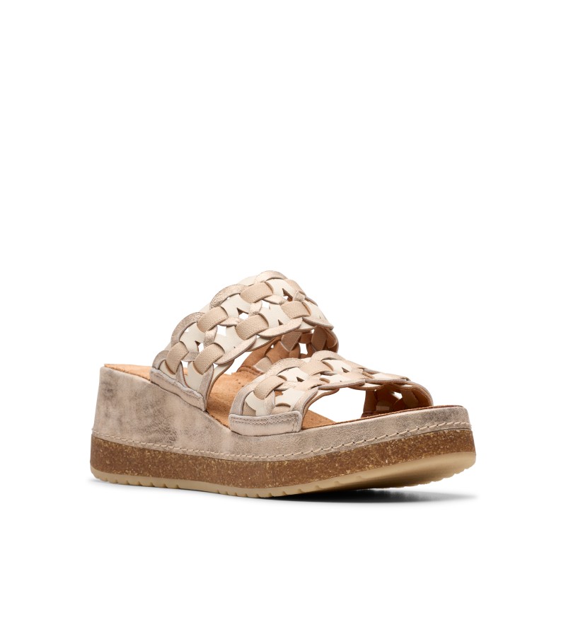Clarks - Kassanda Mule Metallic Combi Leather
