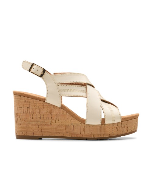 Clarks - Sabina Sling Cream Leather Clarks - Sabina Sling Cream Leather