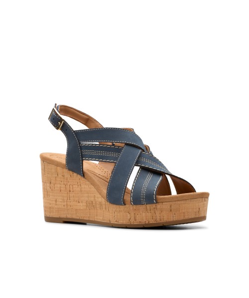 Clarks - Sabina Sling Navy Nubuck Clarks - Sabina Sling Navy Nubuck