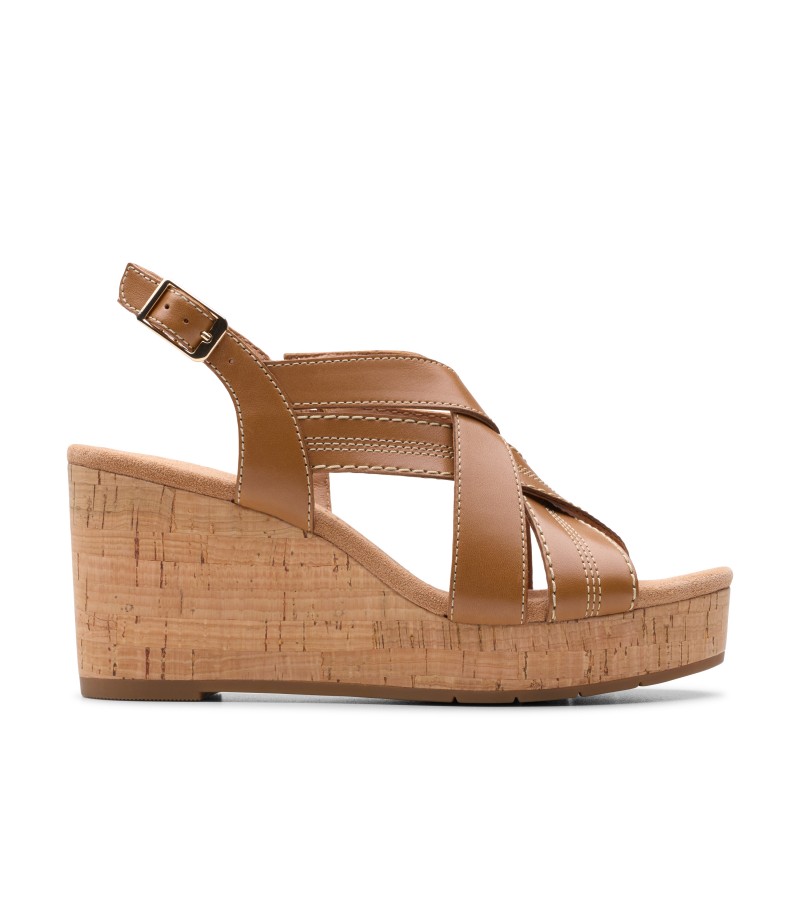 Clarks - Sabina Sling Tan Leather