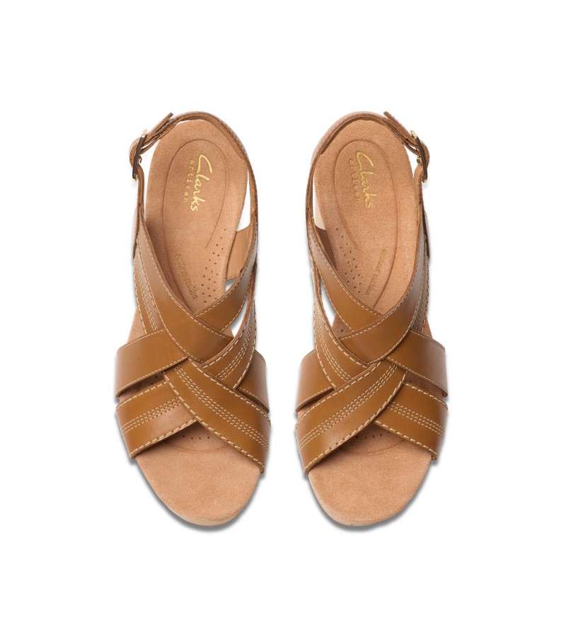 Clarks - Sabina Sling Tan Leather