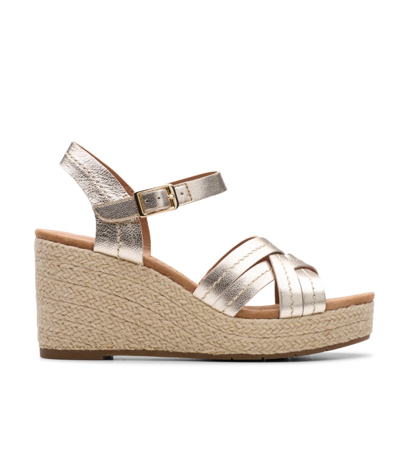 Clarks - Sabina Strap Champagne Leather