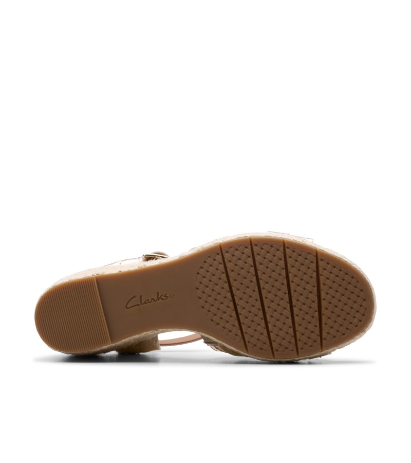 Clarks - Sabina Strap Champagne Leather