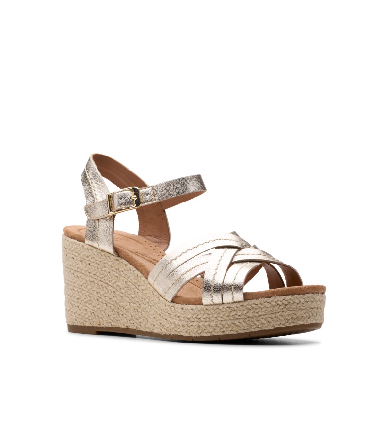 Clarks - Sabina Strap Champagne Leather