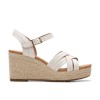 Clarks - Sabina Strap Cream Leather