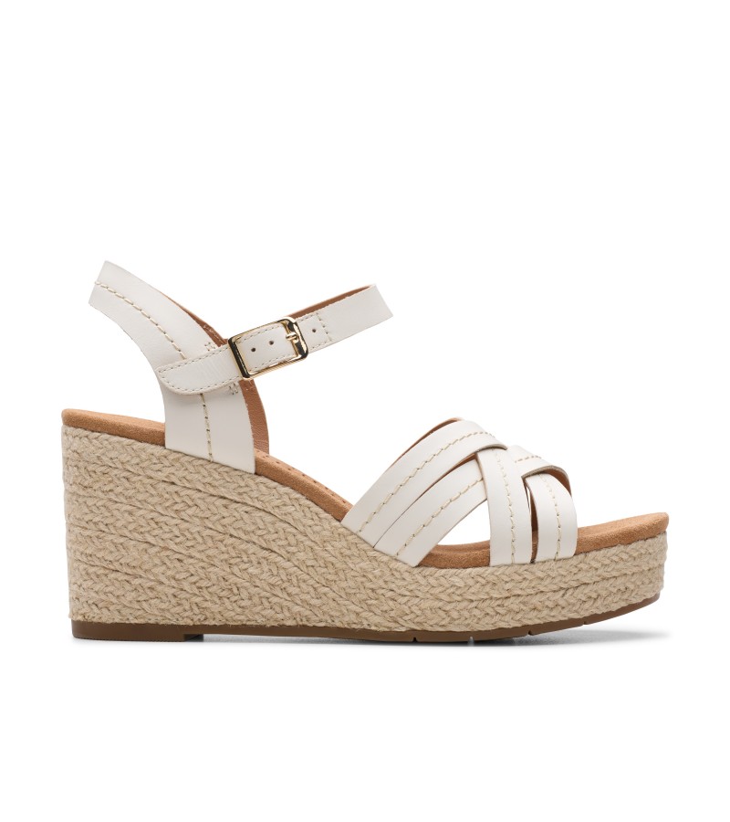 Clarks - Sabina Strap Cream Leather