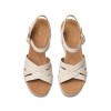 Clarks - Sabina Strap Cream Leather