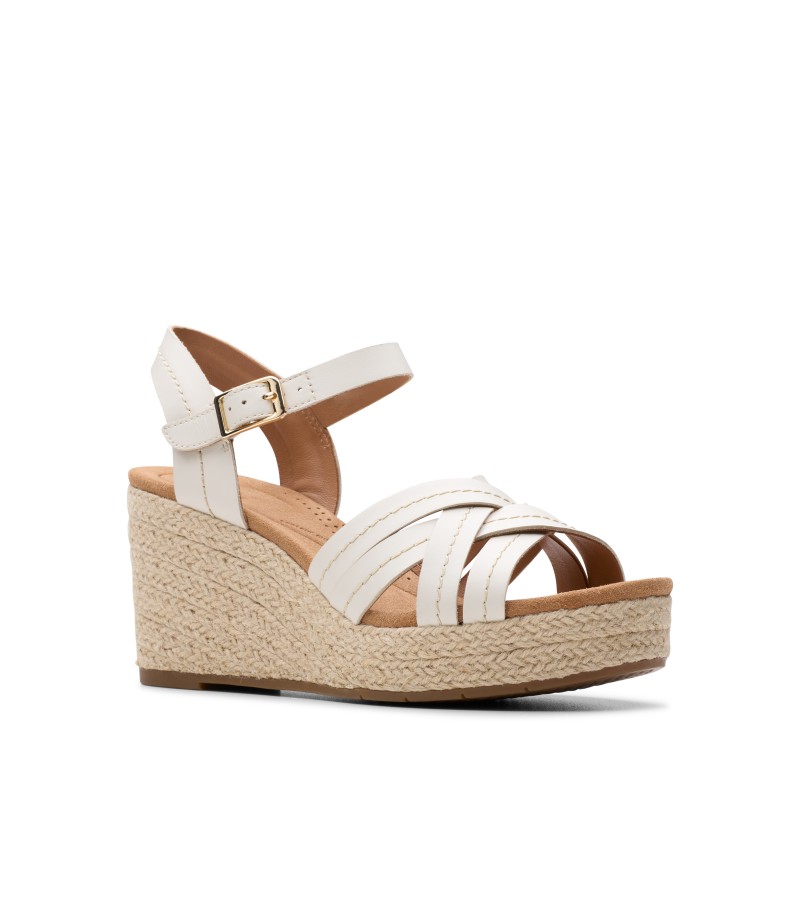 Clarks - Sabina Strap Cream Leather