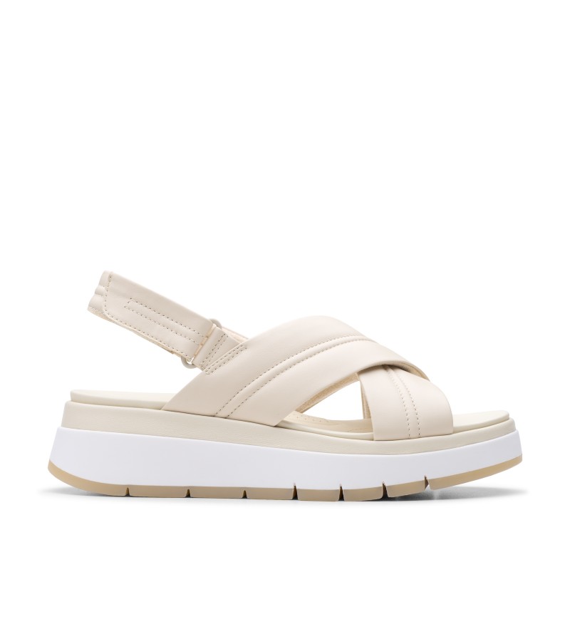 Clarks - Tuscan Cross Cream Leather