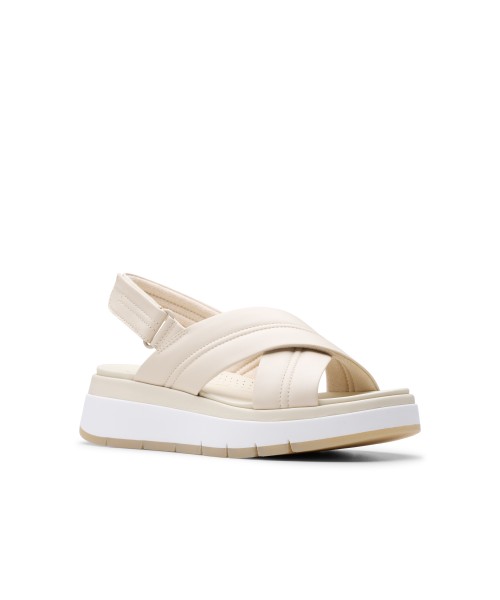 Clarks - Tuscan Cross Cream Leather Clarks - Tuscan Cross Cream Leather