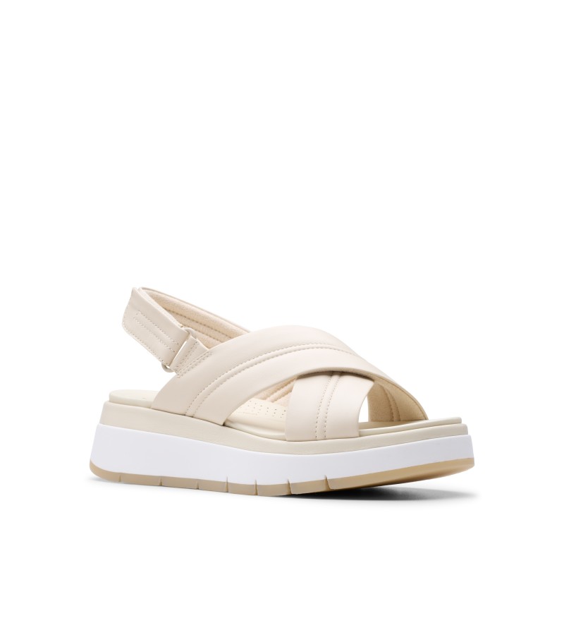Clarks - Tuscan Cross Cream Leather