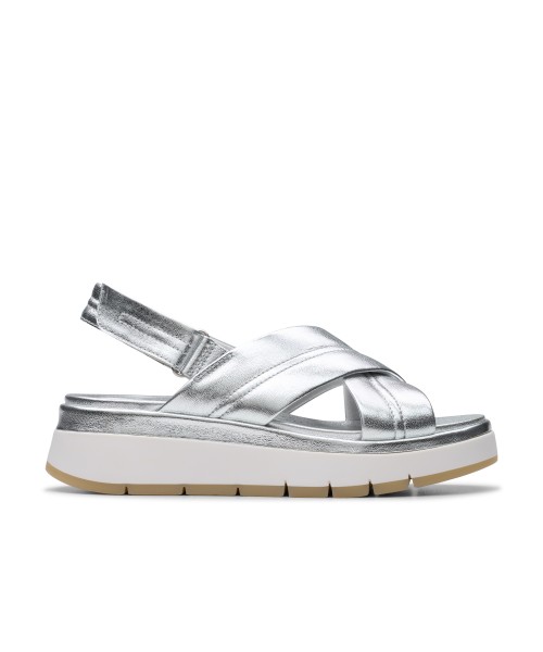 Clarks - Tuscan Cross Silver Leather Clarks - Tuscan Cross Silver Leather